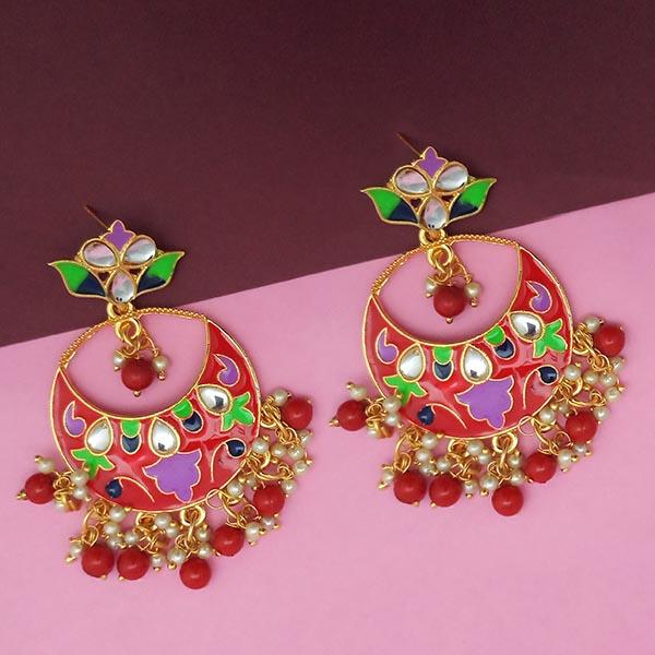 Baby Pink Kundan Earrings From Our Collection